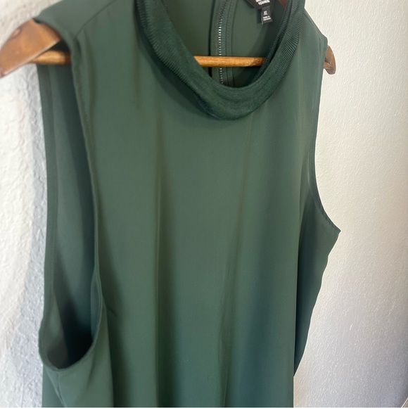 Simply Vera Wang | Hunter Green Knit Turtleneck Blouse w/ zipper accent Sz. XL‎ - Picture 2 of 7